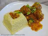 Tajine de boulettes de boeuf ou Kefta aux olives