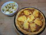 Tarte aux endives, gratinée au Maroilles et sa salade de chicons à la moutarde ancienne