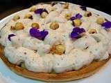 Tarte sablée aux pommes caramélisée et mousse de châtaignes corses au mascarpone