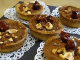 Tartelettes sablées au chocolat et caramel au beurre salé