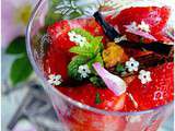 Avec les dernières Fraises : Muffins aux Fraises et Salade de Fruits Agrumes & Fraises parfumée au sureau