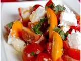 Salade fraîcheur Tomates Cerises, Kumquats et Chèvre Frais