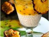 Verrine aux Fruits Exotiques sur Tapioca Vanille Coco