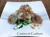 Cabillaud au four en crumble d'amandes/fourme d'Ambert