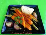 Carottes caramélisées au cumin et ail confit des soeurs Scotto, tuile au cumin