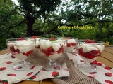 Coupes au fromage blanc et fraises des monts du Velay