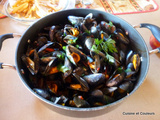 Moules à la tomate et poivron rouge confit