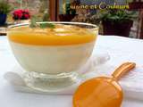 Panna cotta au coulis frais de mangues & passion