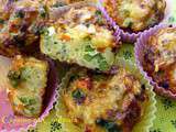 Petits bouchons de légumes de printemps, gratinés au comté