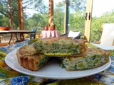 Quiche courgette/ail frais/persil