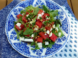 Salade de pastèque à la féta et sa vinaigrette gourmande ( Julie Andrieu )