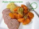 Saucisson Lyonnais et ses légumes (Plat familial)