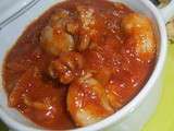 Cassolette de blancs d'encornets en sauce tomate