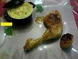 Cuisses de poulet light marine citron vert et gingembre