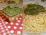 Spaghettis au pesto