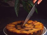 Gâteau renversé aux nectarines