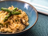 Risotto champignon, parmesan et asperge