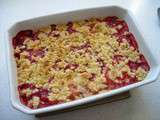 Crumble fraise-rhubarbe