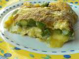 Omelette aux asperges vertes