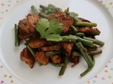 Porc sauté aux haricots verts façon asiatique