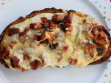 Tartines grillées jambon-béchamel