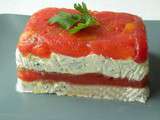 Terrine de tomates aux fromages frais