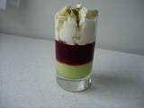 Verrine cassis, vanille et citron vert