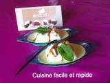 Ile flottante à la confiture de lait et vanille