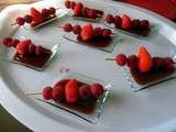 Brochettes de fruits rouges