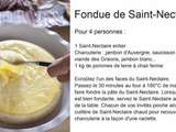 Fondue de Saint –Nectaire