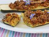 Courgettes farcies au seitan