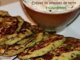 Crêpes de pommes de terre & courgettes