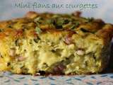 Mini flans aux courgettes