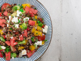 Salade de lentilles végétarienne en vidéo