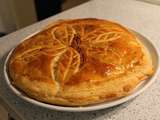 Galette des Rois fourrée aux pommes et à la crème vanille (sans frangipane)