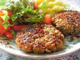 Galettes / croquettes vegan, sans gluten, aux lentilles corail