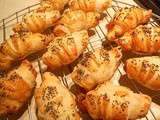 Croissants au confit d'aubergines