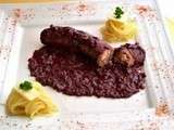 Andouillette au vin rouge