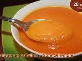 Potage de carottes avec une note orientale – 20Kcal