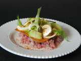 Tartare de thon rouge, concombre, fenouil et câpres