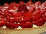 Tarte aux fraises et basilic