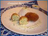 Croquettes de cabillaud, sauce citron