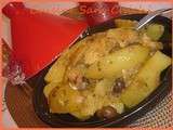 Tajine de poulet, pommes de terre et citron confits