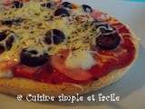 Pizza sur pain Bruschette