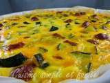 Quiche aux courgettes et merguez