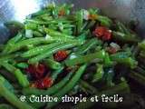 Salade de haricots verts et tomates séchées