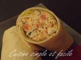 Wrap au surimi et Wasabi