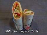 Wrap saumon et crudités