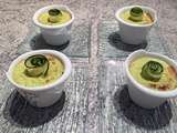 Mousses de courgettes au saumon fumé