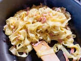 Tagliatelles au bacon